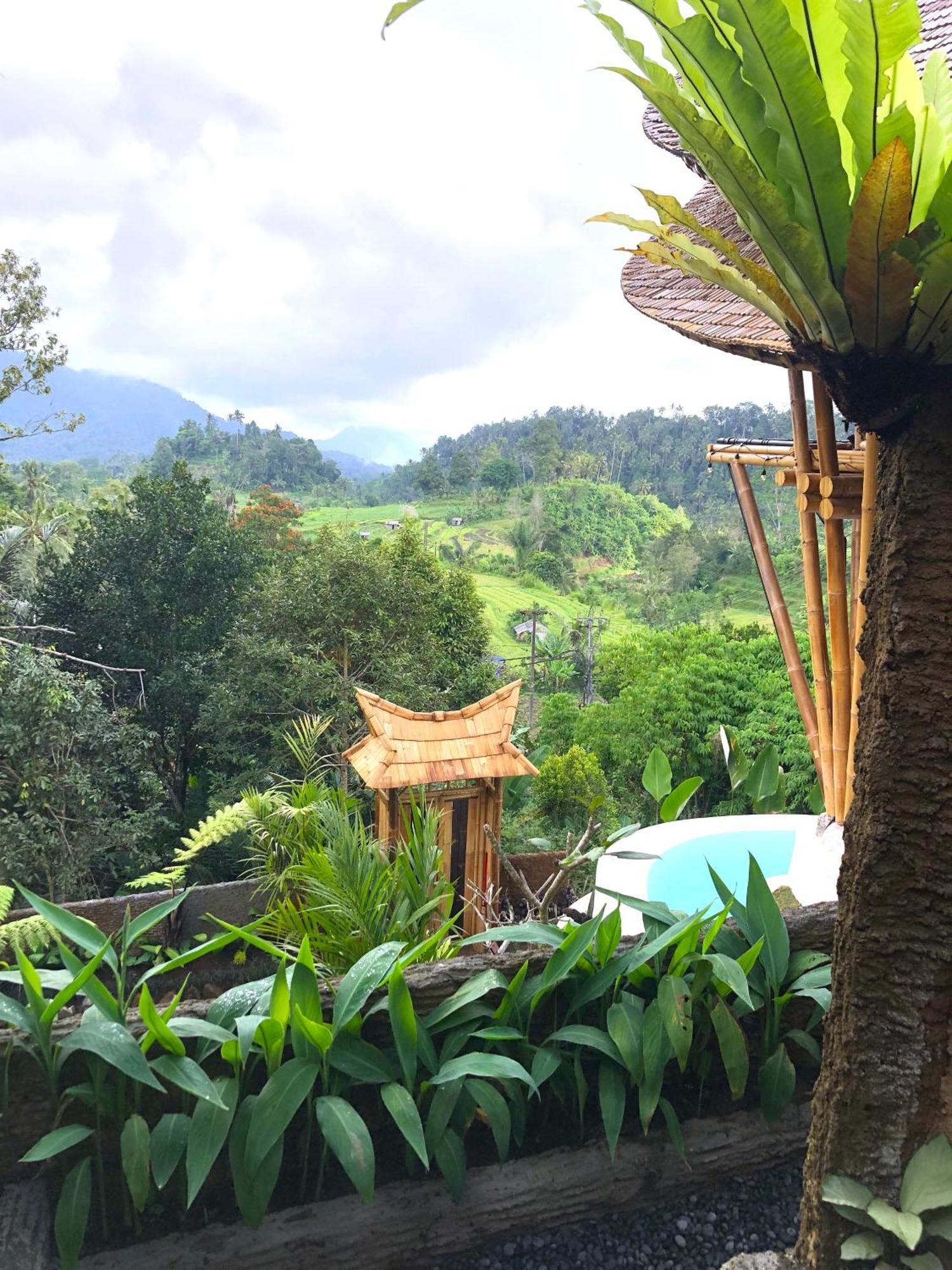 Danaswari Bali Bamboo House Villa Selat Exterior foto