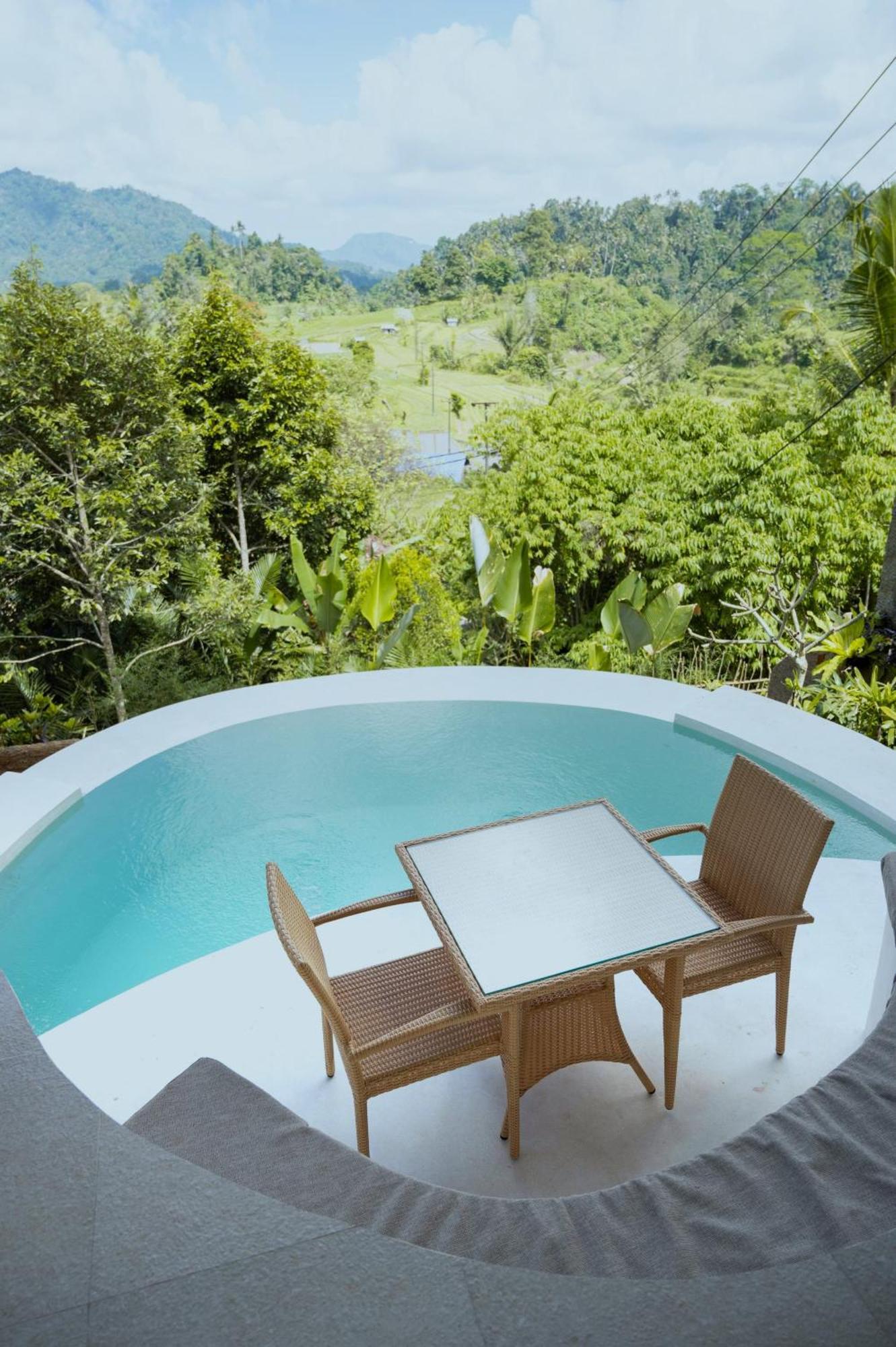 Danaswari Bali Bamboo House Villa Selat Exterior foto